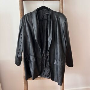 BOOHOO Leather Blazer